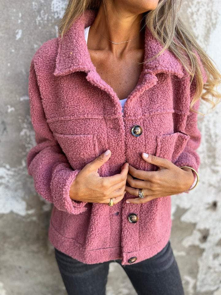 Héloïse | Veste courte boutonnée chaude
