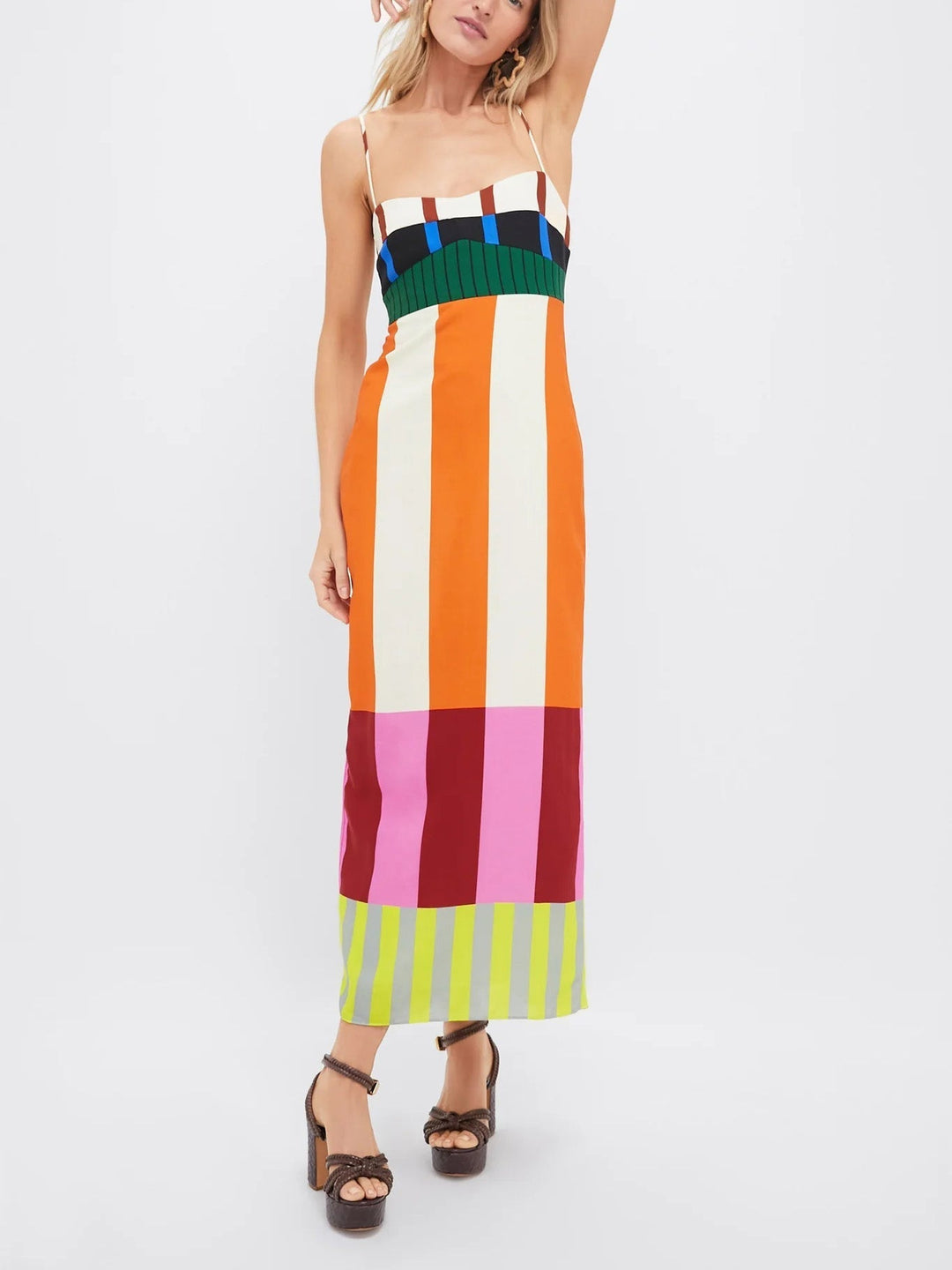 Vivoras | Robe longue à rayures