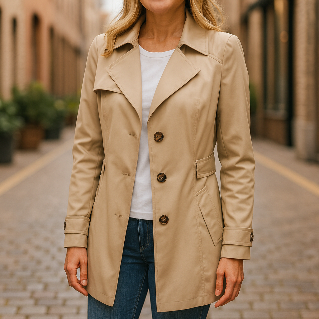 Jinkee | Trench d’Automne Élégant