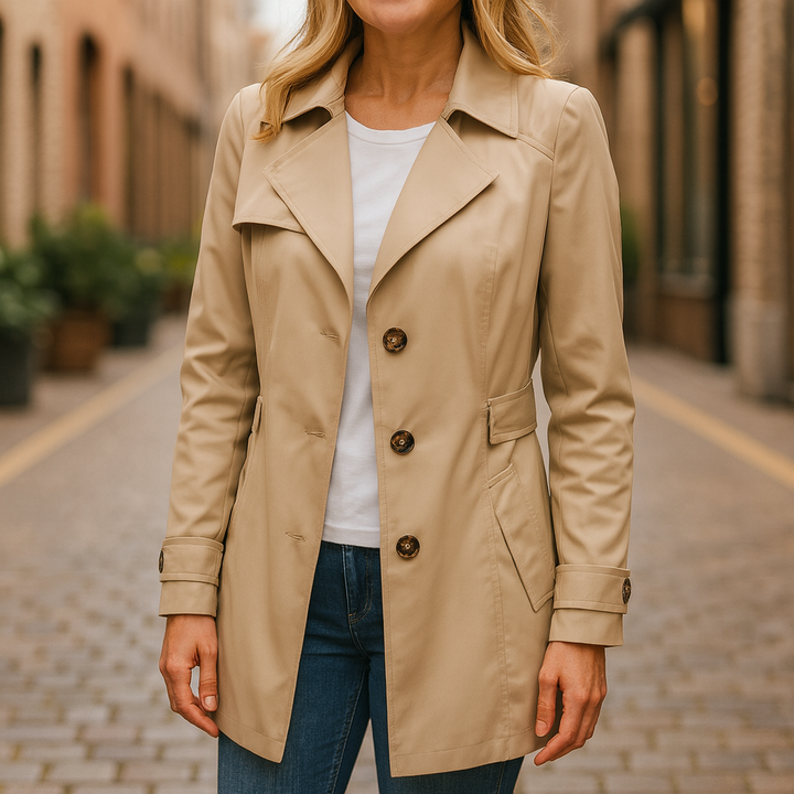 Jinkee | Trench d’Automne Élégant
