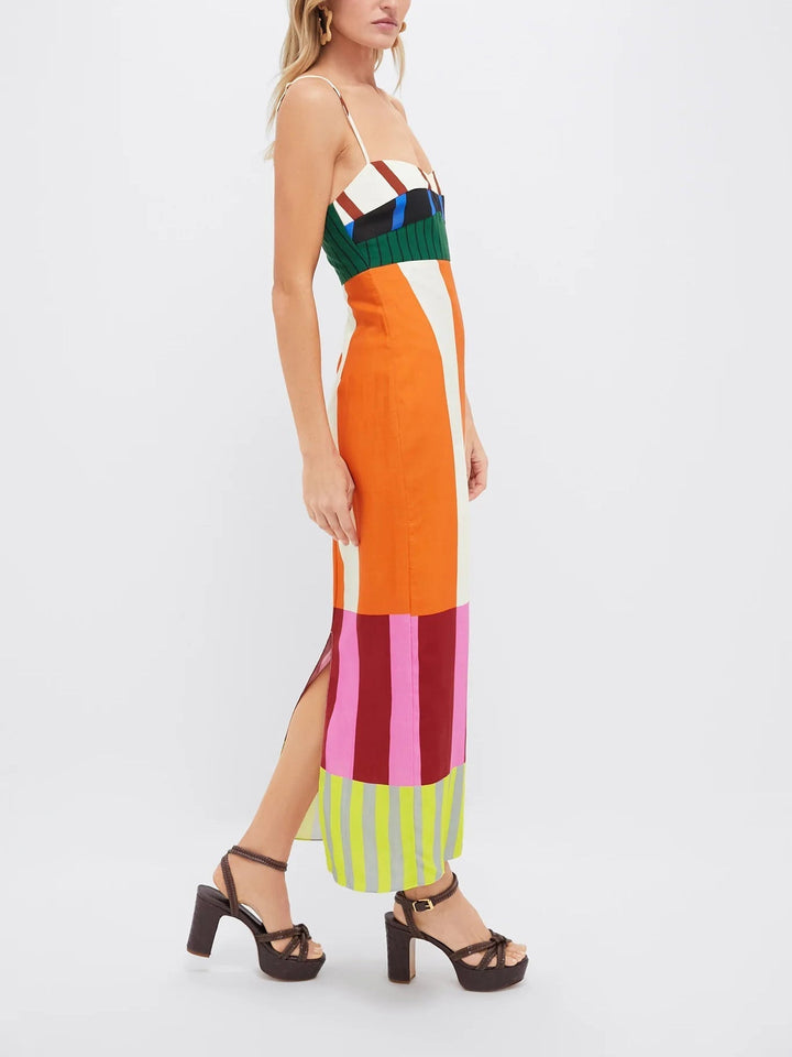 Vivoras | Robe longue à rayures
