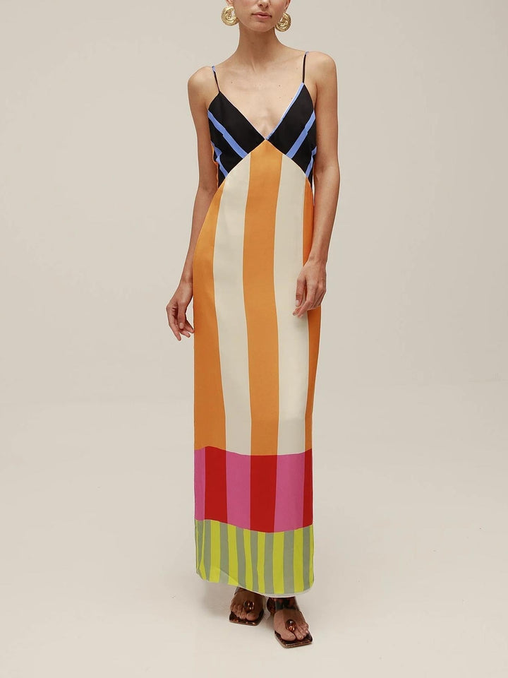 Vivoras | Robe longue à rayures