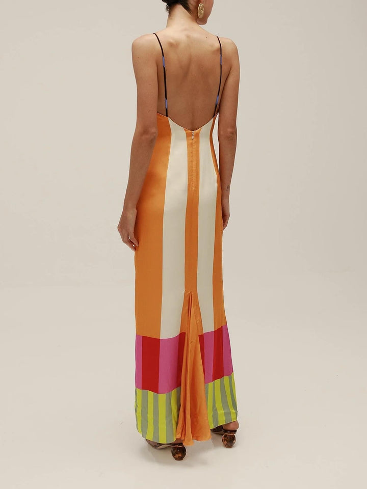 Vivoras | Robe longue à rayures