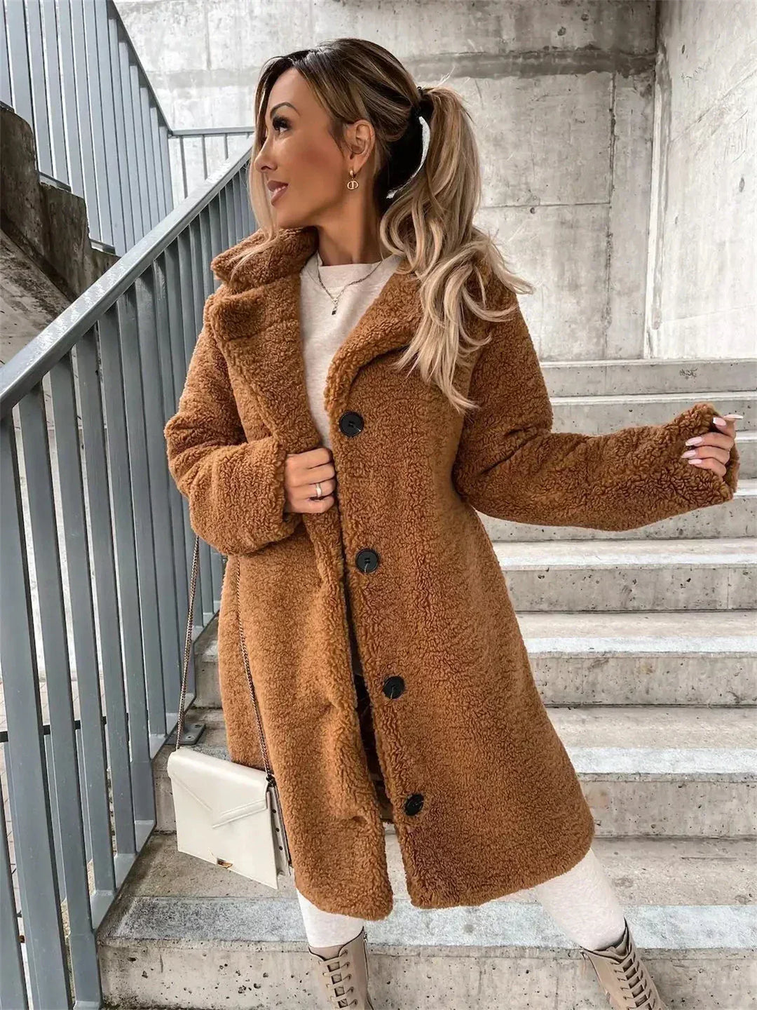 Colette | Manteau Teddy Doux et Confortable