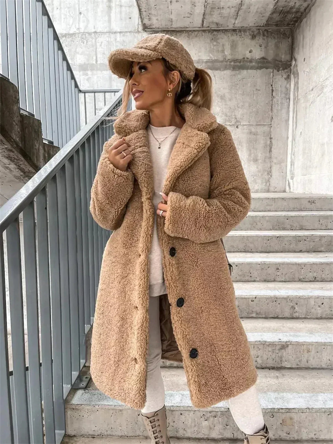 Colette | Manteau Teddy Doux et Confortable