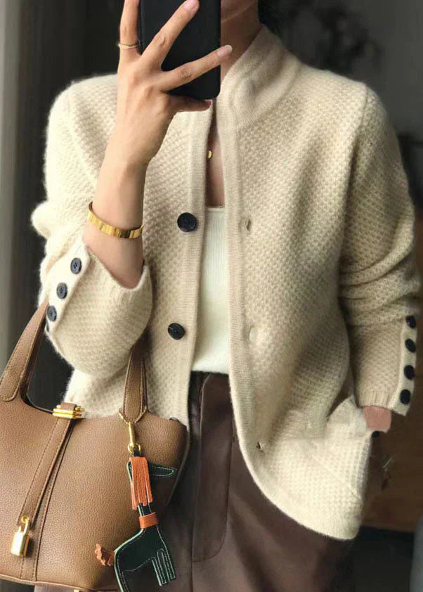 Madeleine | Gilet-veste en maille douillette