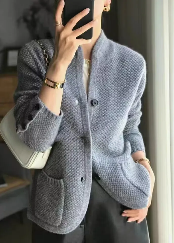 Madeleine | Gilet-veste en maille douillette