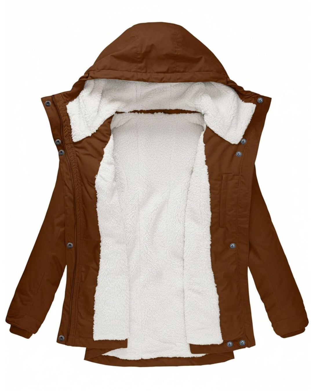 Anna – Veste Longue en Polaire d’Automne