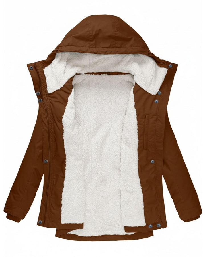 Anna – Veste Longue en Polaire d’Automne