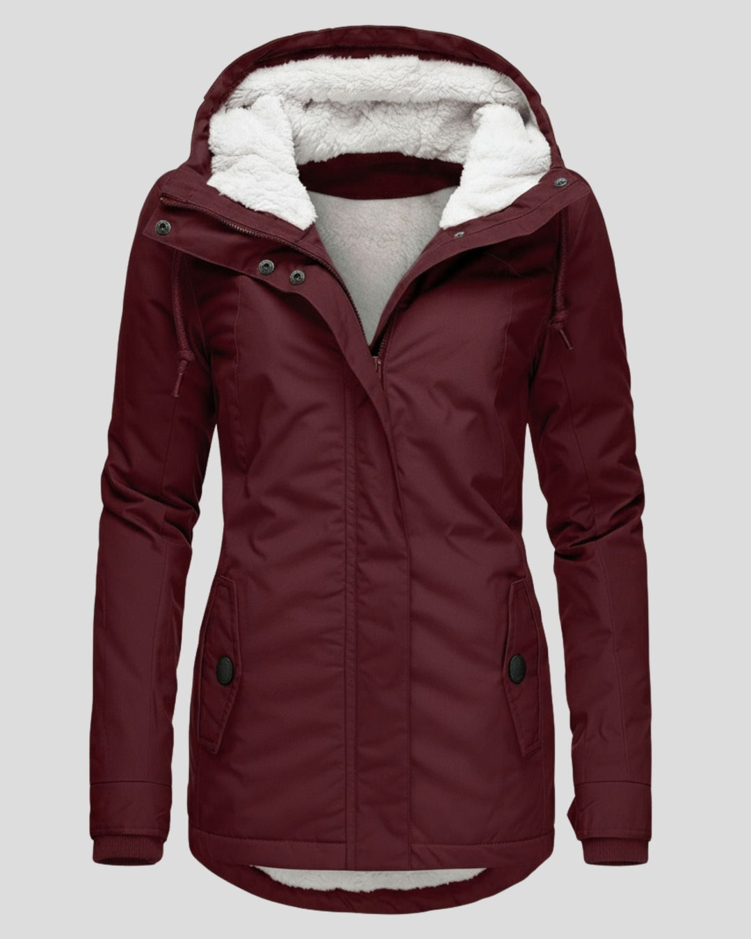 Anna – Veste Longue en Polaire d’Automne
