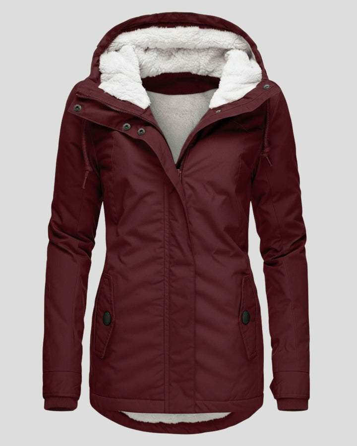 Anna – Veste Longue en Polaire d’Automne