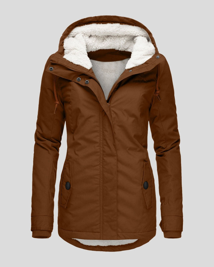 Anna – Veste Longue en Polaire d’Automne