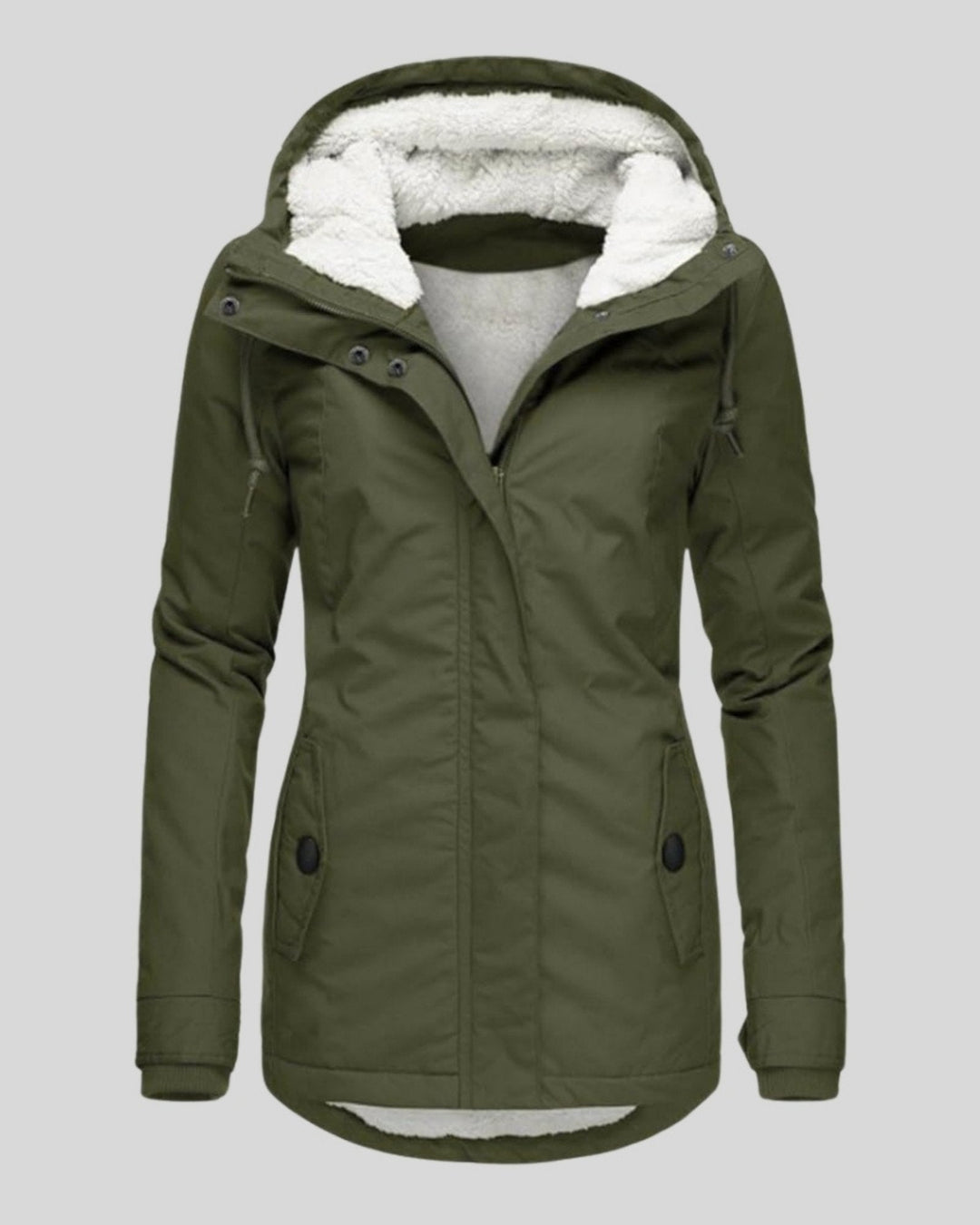 Anna – Veste Longue en Polaire d’Automne