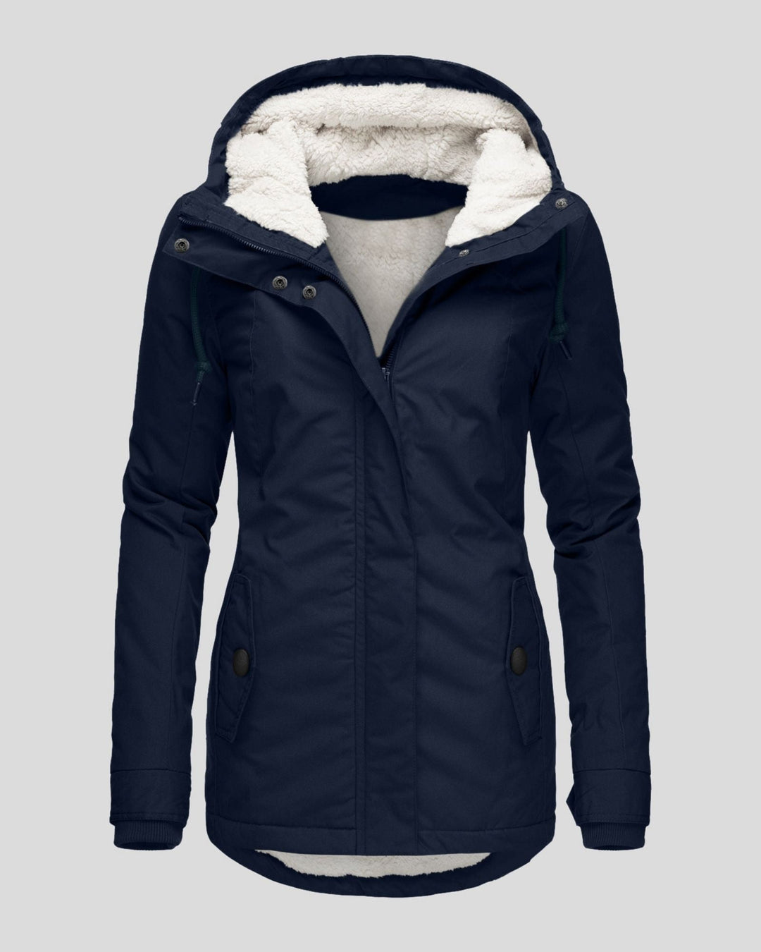 Anna – Veste Longue en Polaire d’Automne