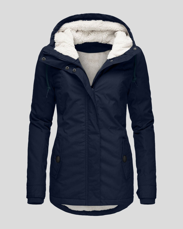 Anna – Veste Longue en Polaire d’Automne
