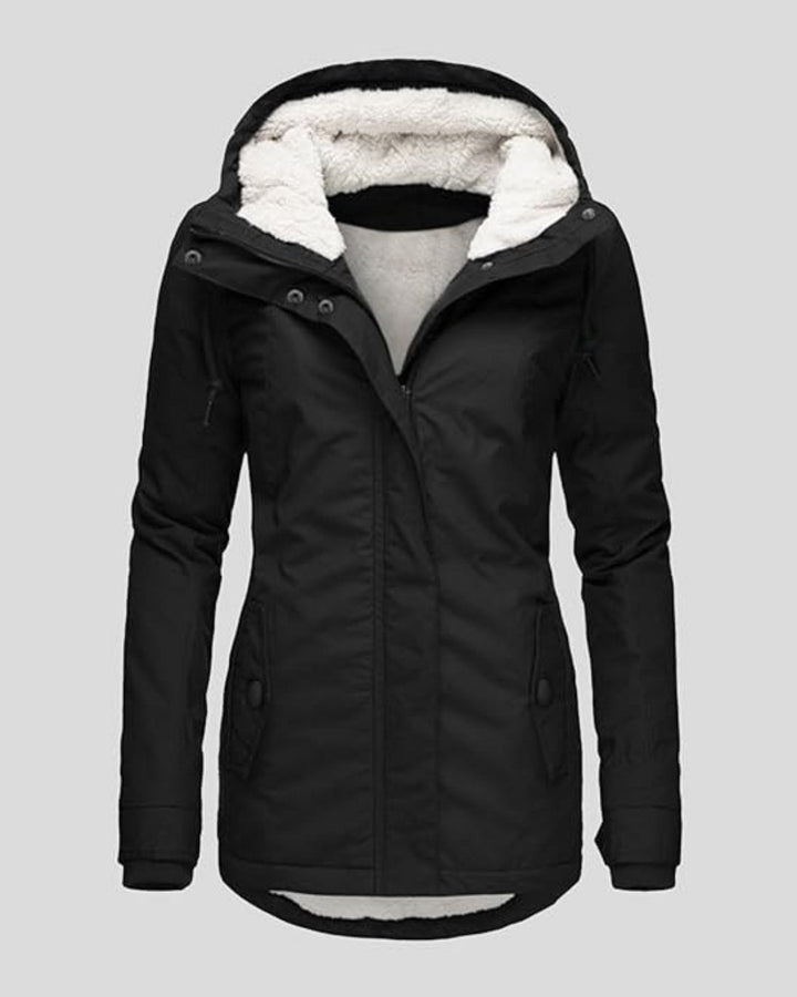 Anna – Veste Longue en Polaire d’Automne