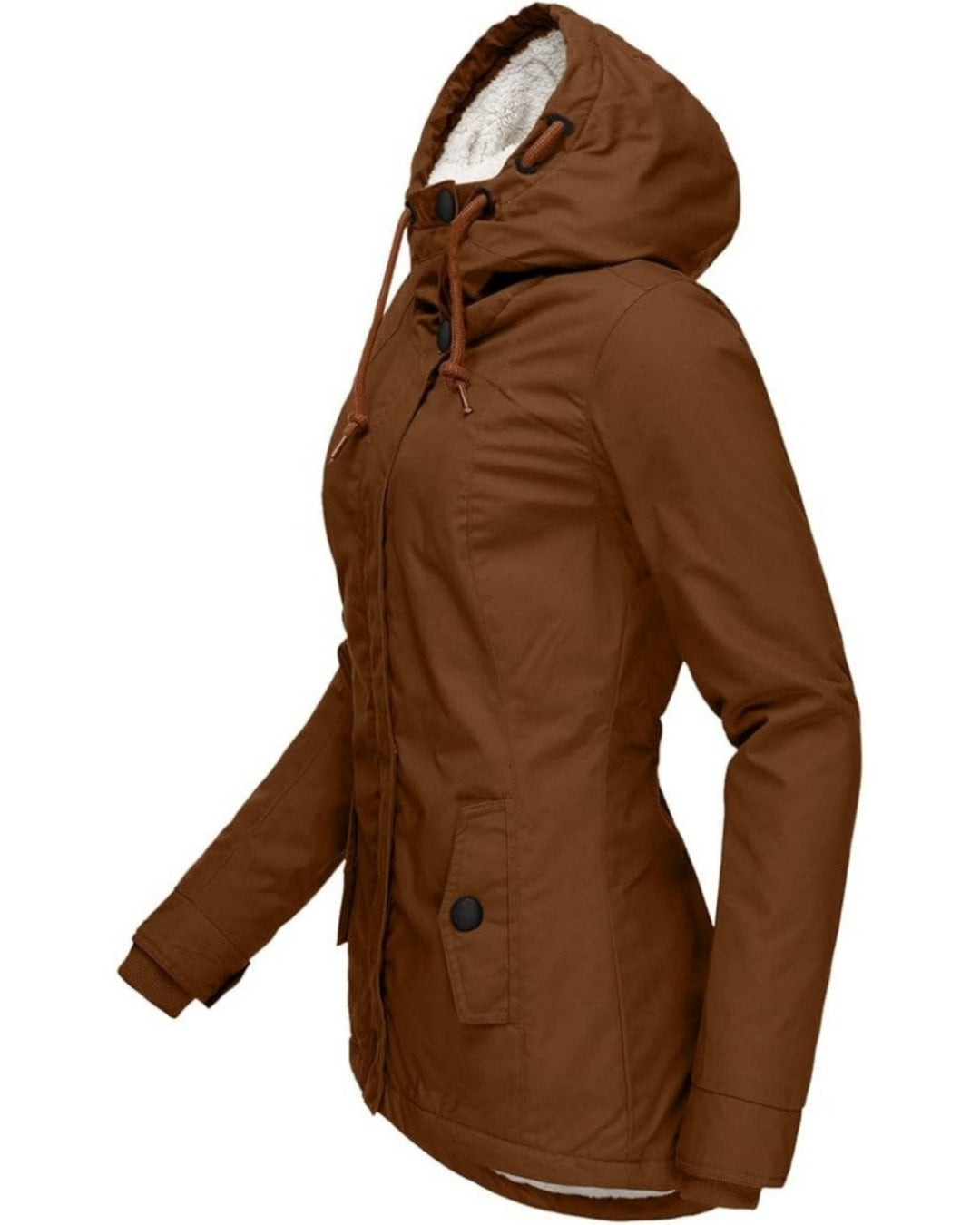 Anna – Veste Longue en Polaire d’Automne