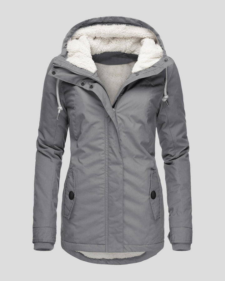 Anna – Veste Longue en Polaire d’Automne