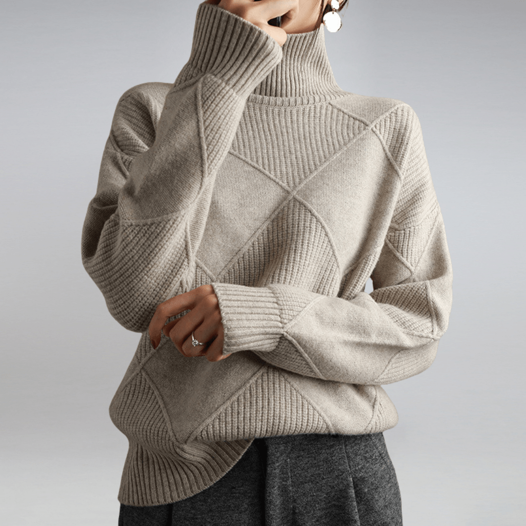 Abigail | Pull à col roulé doux — élégance cosy au style sans effort
