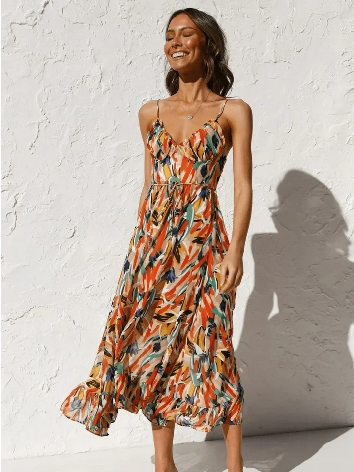 Vivoras | Robe Midi Éclatante
