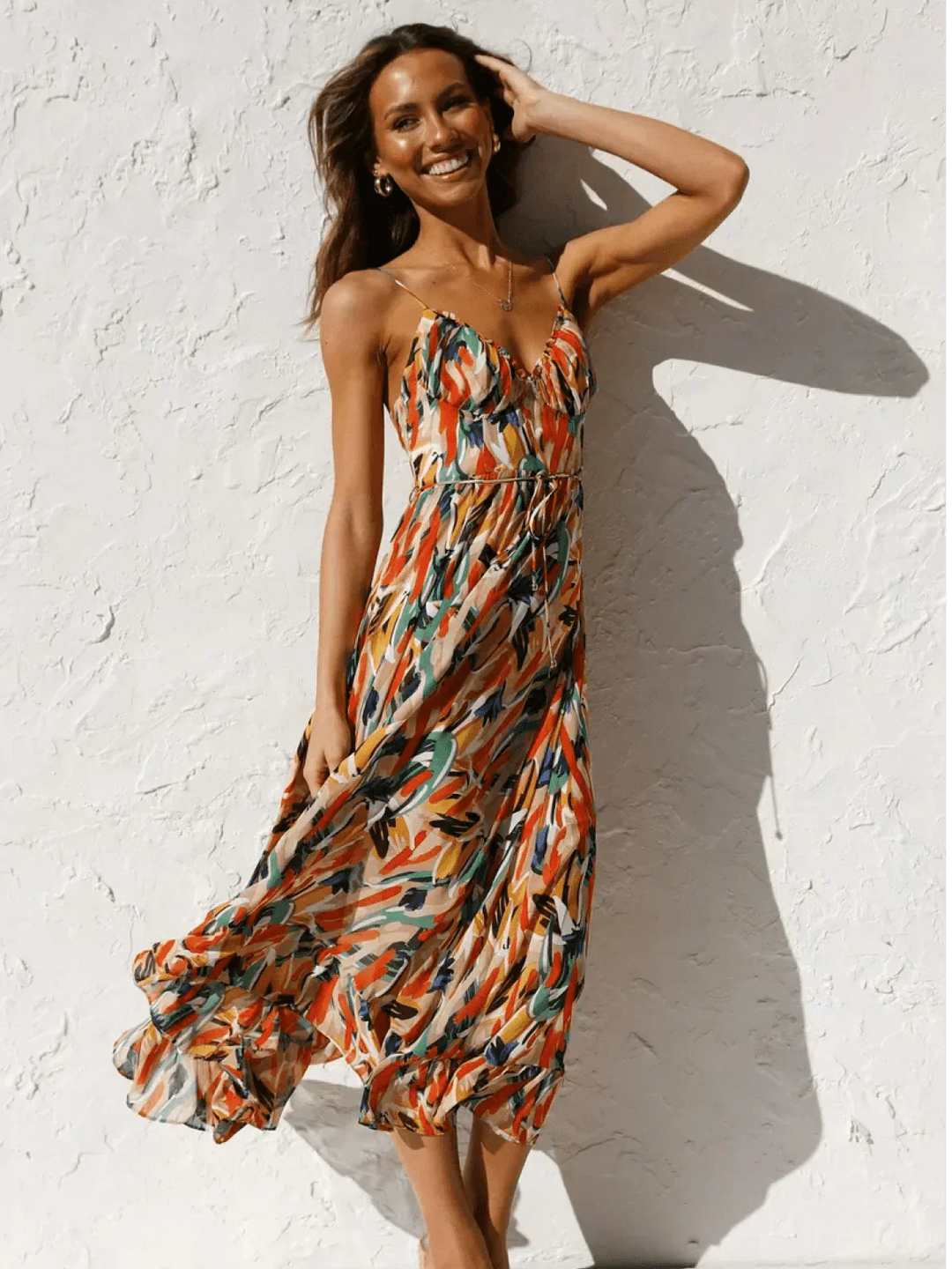 Vivoras | Robe Midi Éclatante