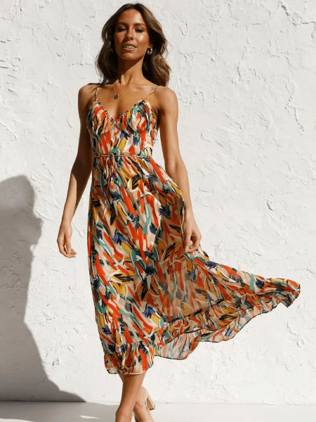Vivoras | Robe Midi Éclatante