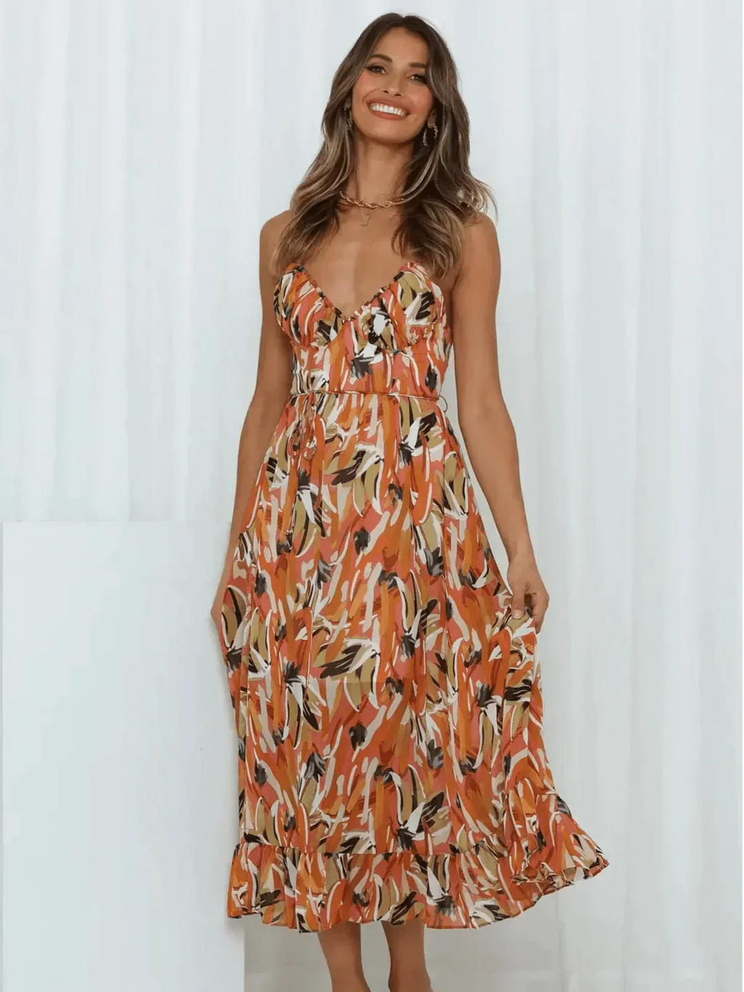 Vivoras | Robe Midi Éclatante