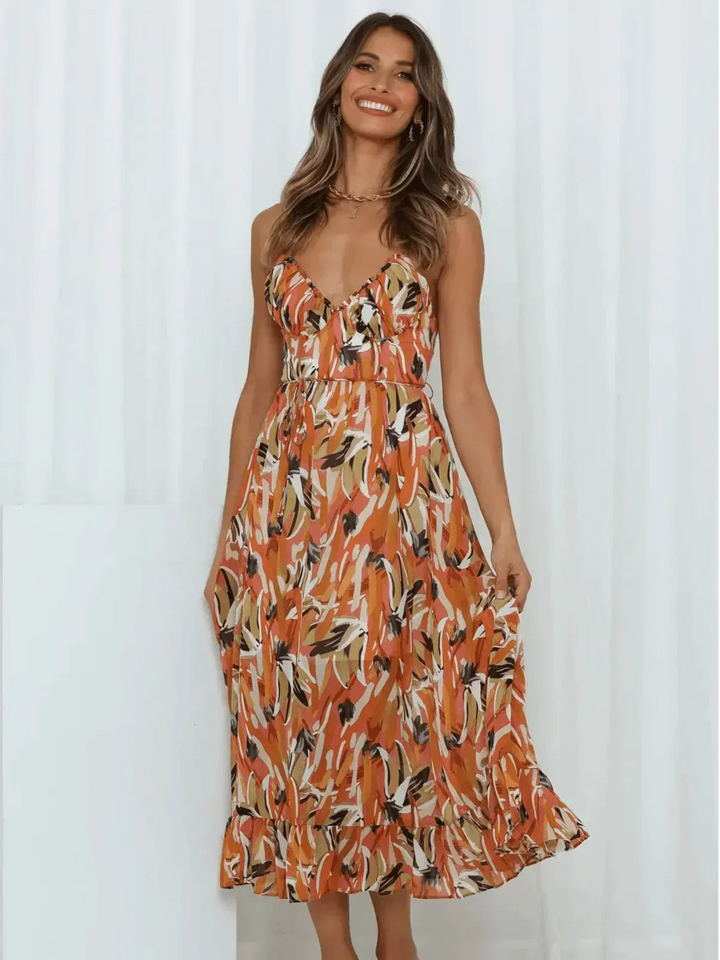 Vivoras | Robe Midi Éclatante