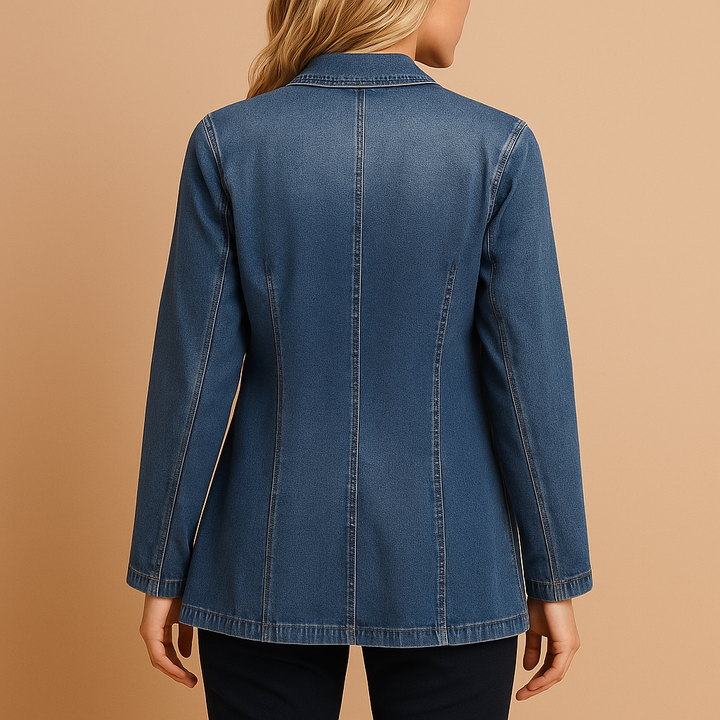 Vivoras | Blazer en denim ajusté pour femmes