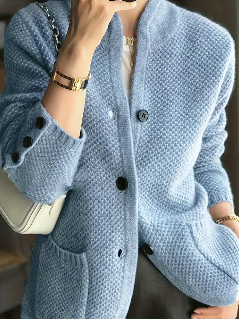 Madeleine | Gilet-veste en maille douillette