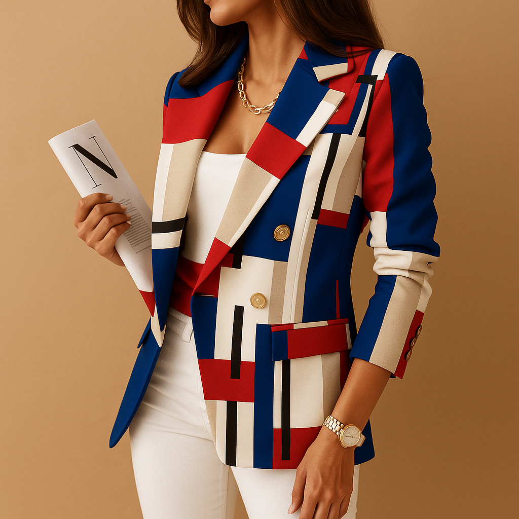 Vivoras  | Blazer cintré avec détails élégants pour femmes