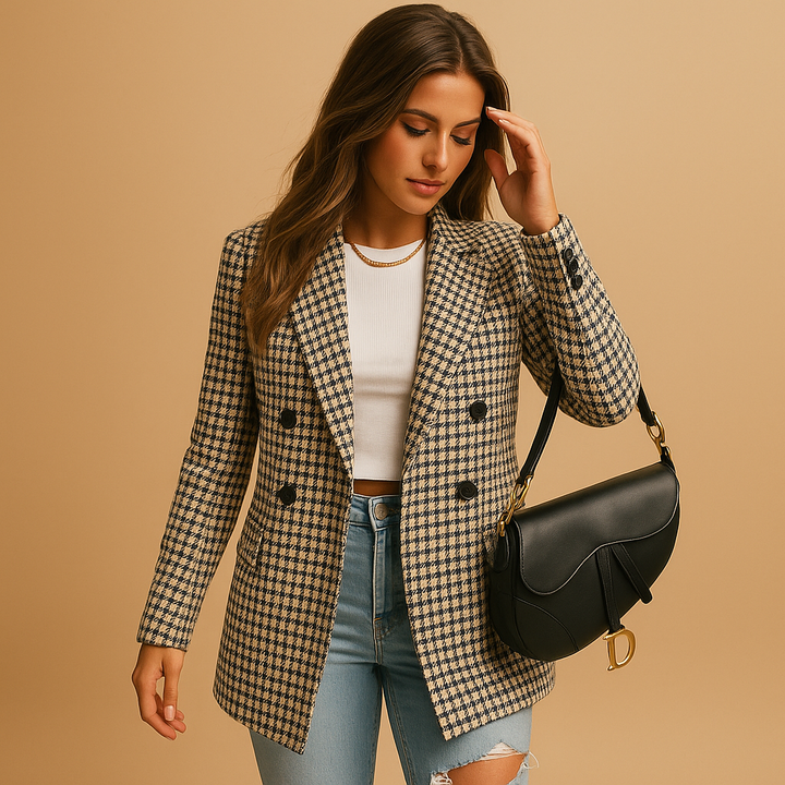 Vivoras| Blazer ajusté à la coupe classique pour femmes