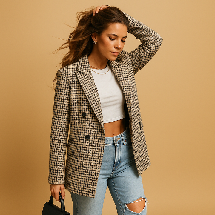 Vivoras| Blazer ajusté à la coupe classique pour femmes