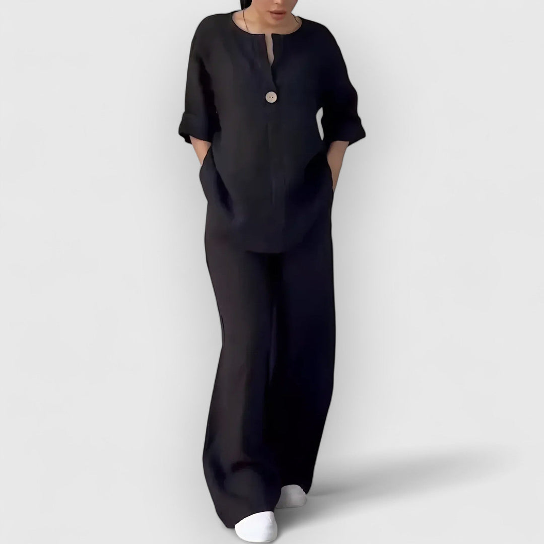 Vivoras | Parure de lin deux pièces dans un style décontracté.