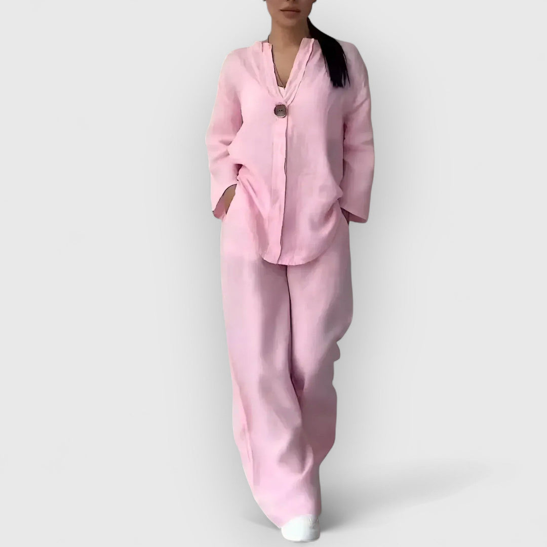 Vivoras | Parure de lin deux pièces dans un style décontracté.