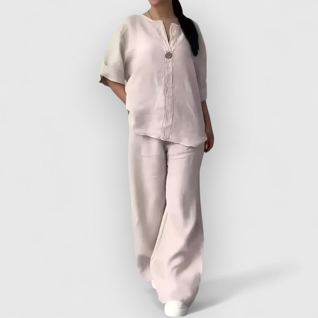 Vivoras | Parure de lin deux pièces dans un style décontracté.
