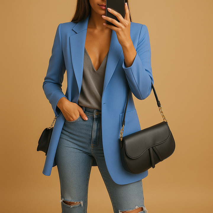 Vivoras  | Blazer long et ajusté pour femmes