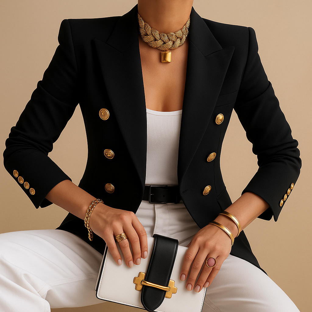 Vivoras | Élégant blazer long pour femmes