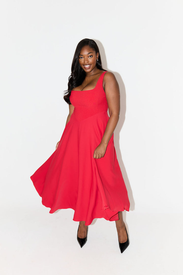 Vivoras | Robe midi fluide intemporelle