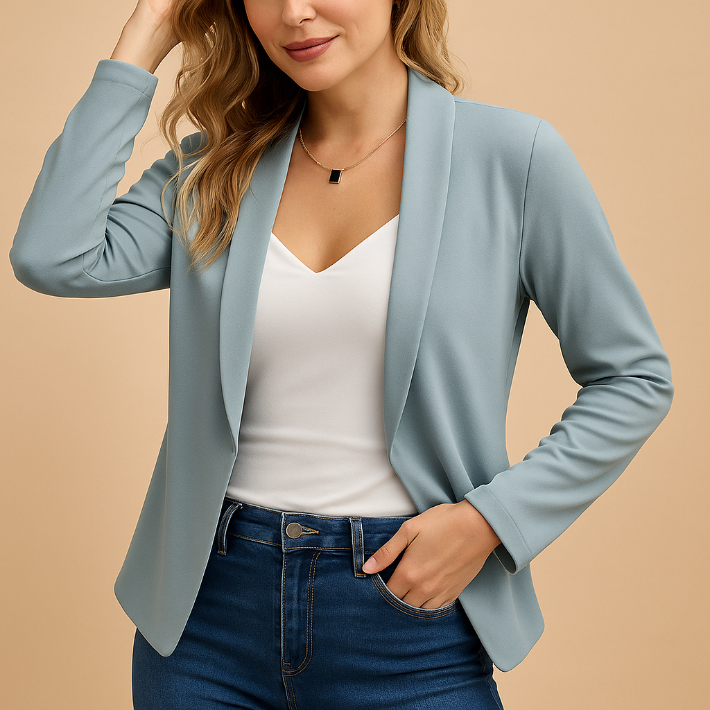 Vivoras | Blazer ouvert élégant pour femme, coupe moderne