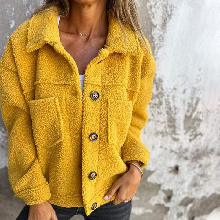 Héloïse | Veste courte boutonnée chaude