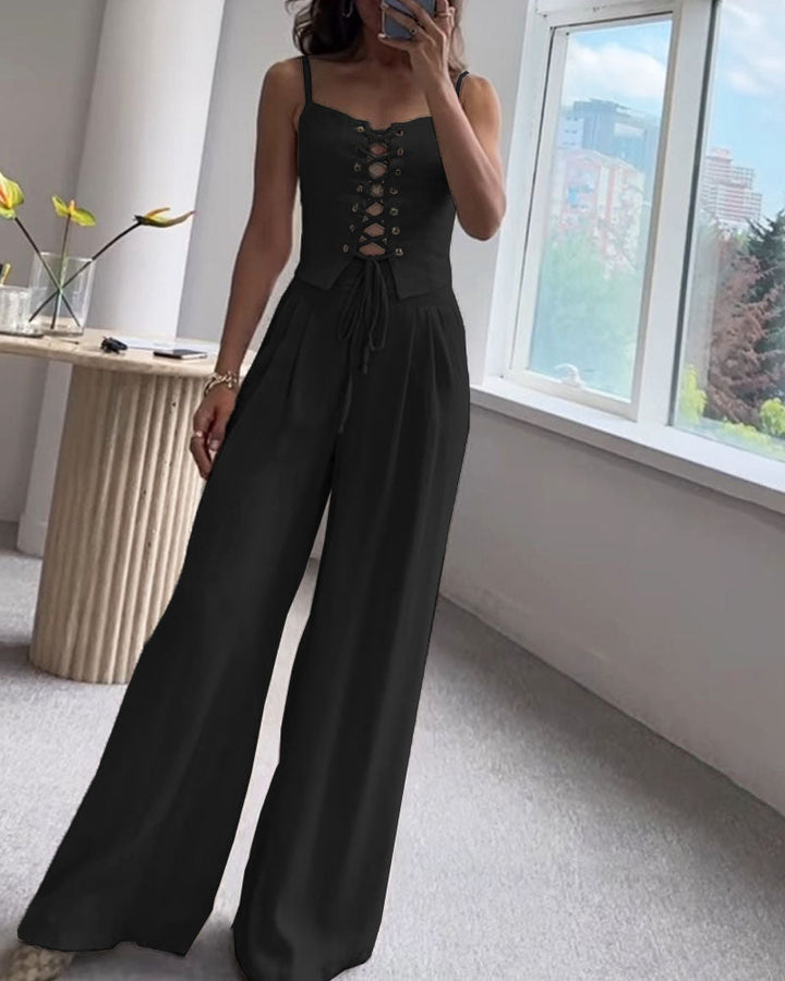Vivoras | Ensemble en lin à lacets – Chic & Confort