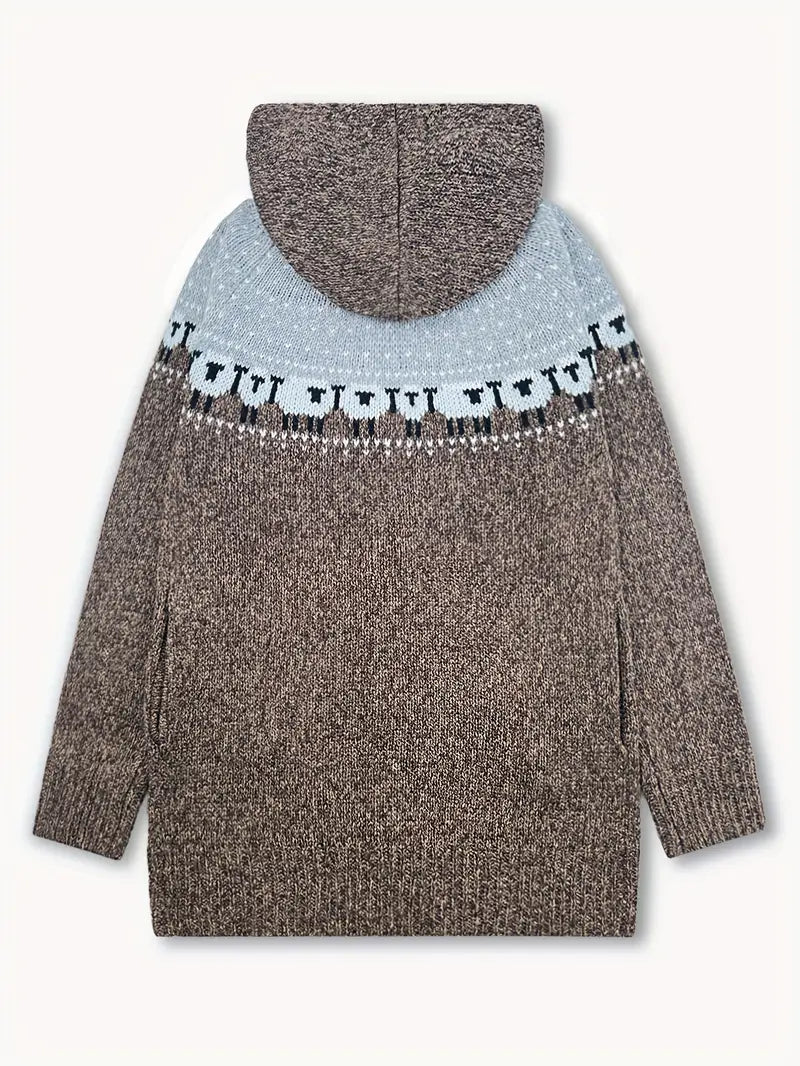 Kyrisa | Cardigan à motif forêt casual