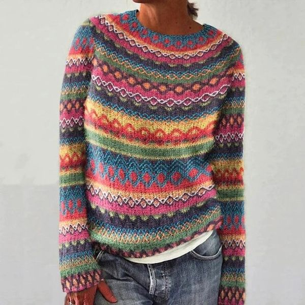Édith | Pull en maille rétro pour femme
