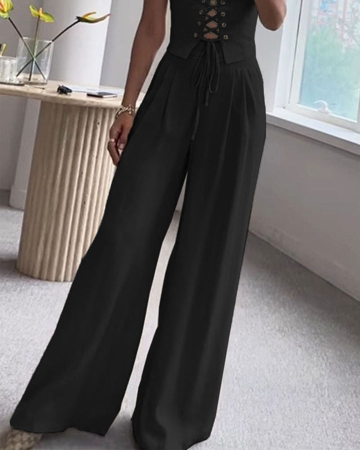 Vivoras | Ensemble en lin à lacets – Chic & Confort