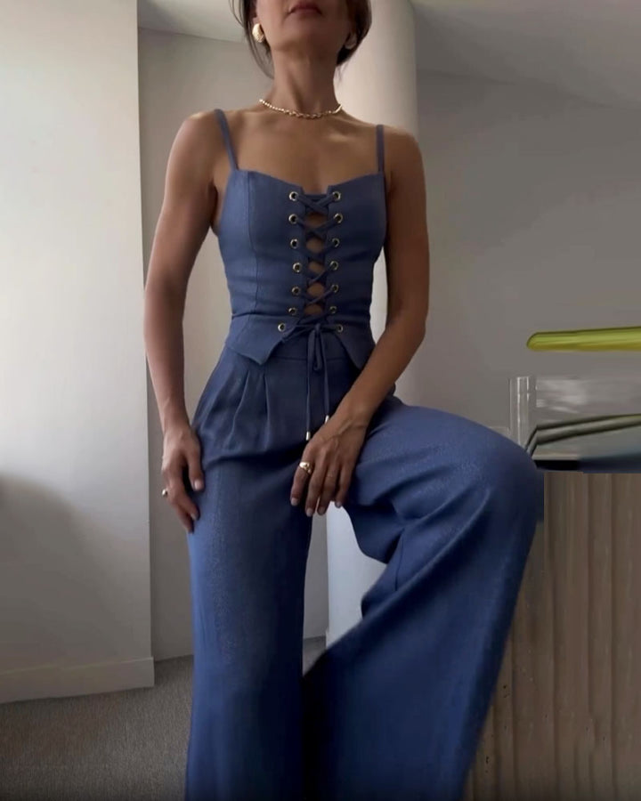 Vivoras | Ensemble en lin à lacets – Chic & Confort