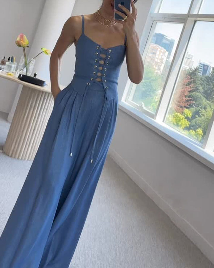 Vivoras | Ensemble en lin à lacets – Chic & Confort