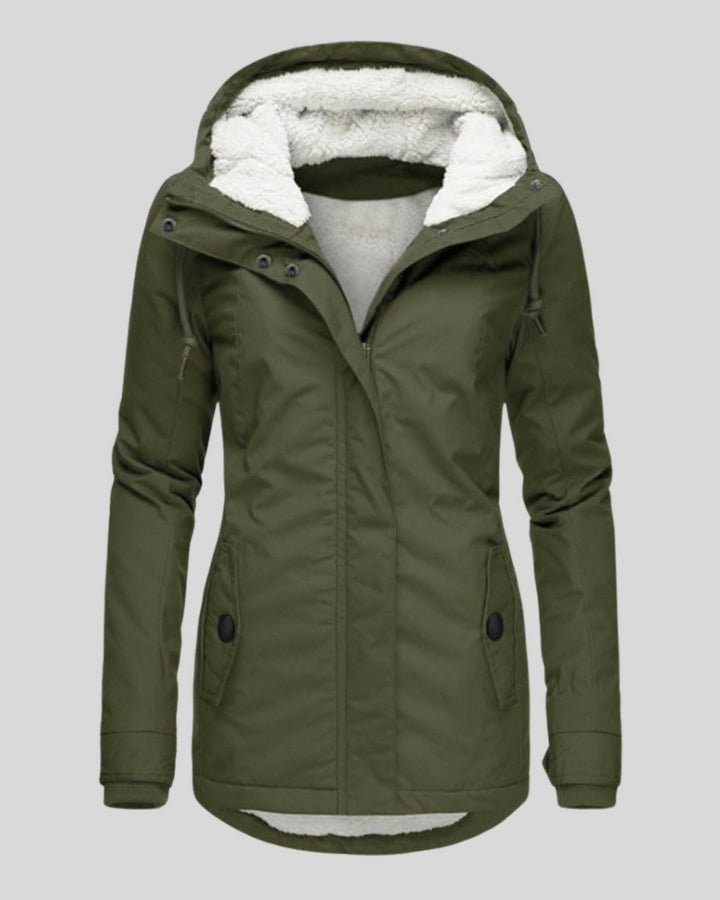 Anna – Veste Longue en Polaire d’Automne