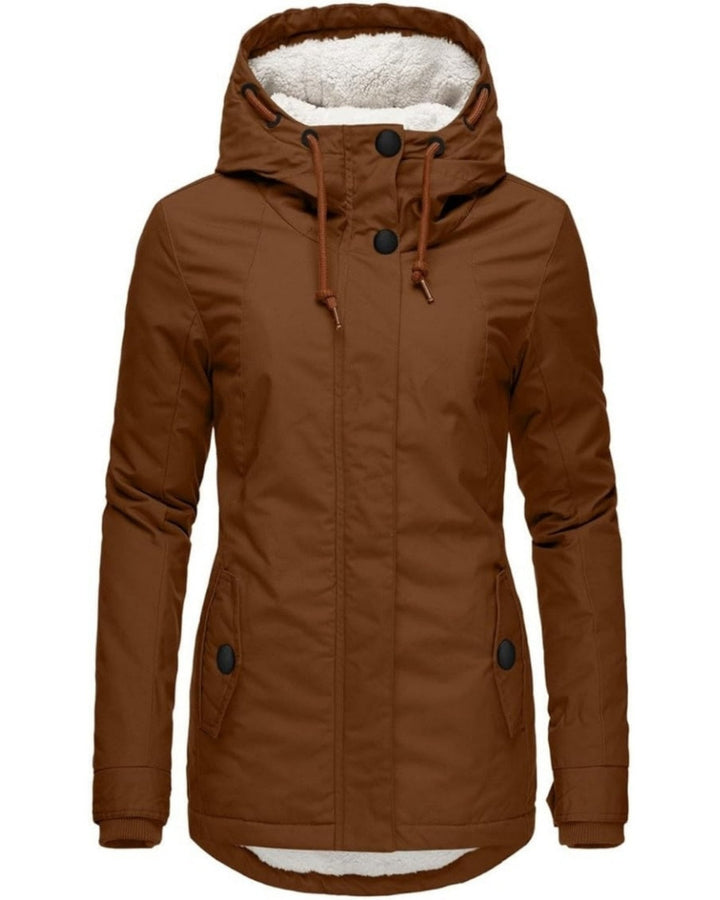Anna – Veste Longue en Polaire d’Automne