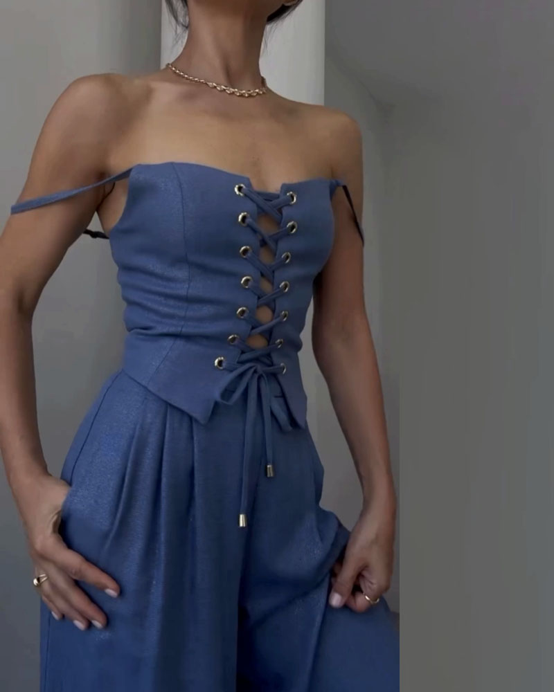 Vivoras | Ensemble en lin à lacets – Chic & Confort